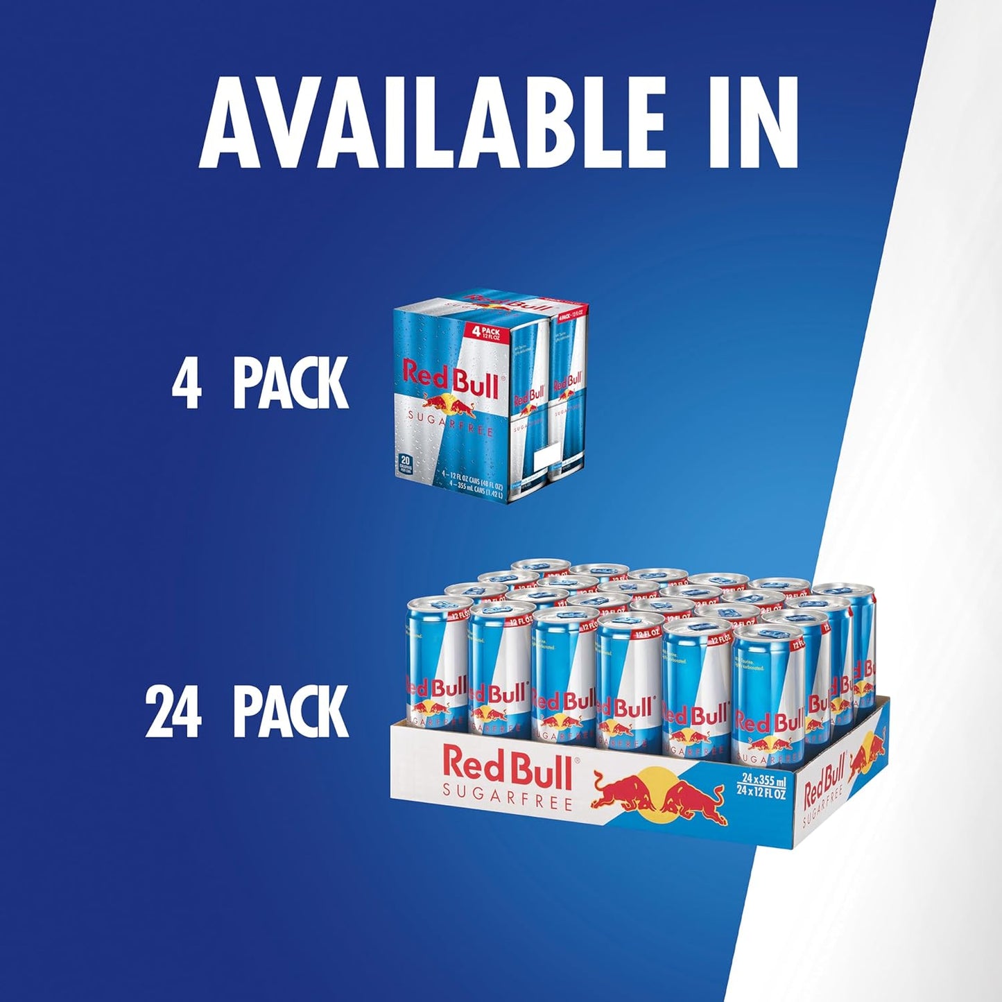 Red Bull Sugar Free Energy Drink – Road Trip and Long-Haul Driving Companion, Portable 12 Fl Oz Cans, 24 Pack