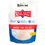 REDMOND Real Sea Salt - Premium American Sourced Fine Salt for Elevated Home Kitchens and Gourmet Dining Tables, 26 oz Pouch