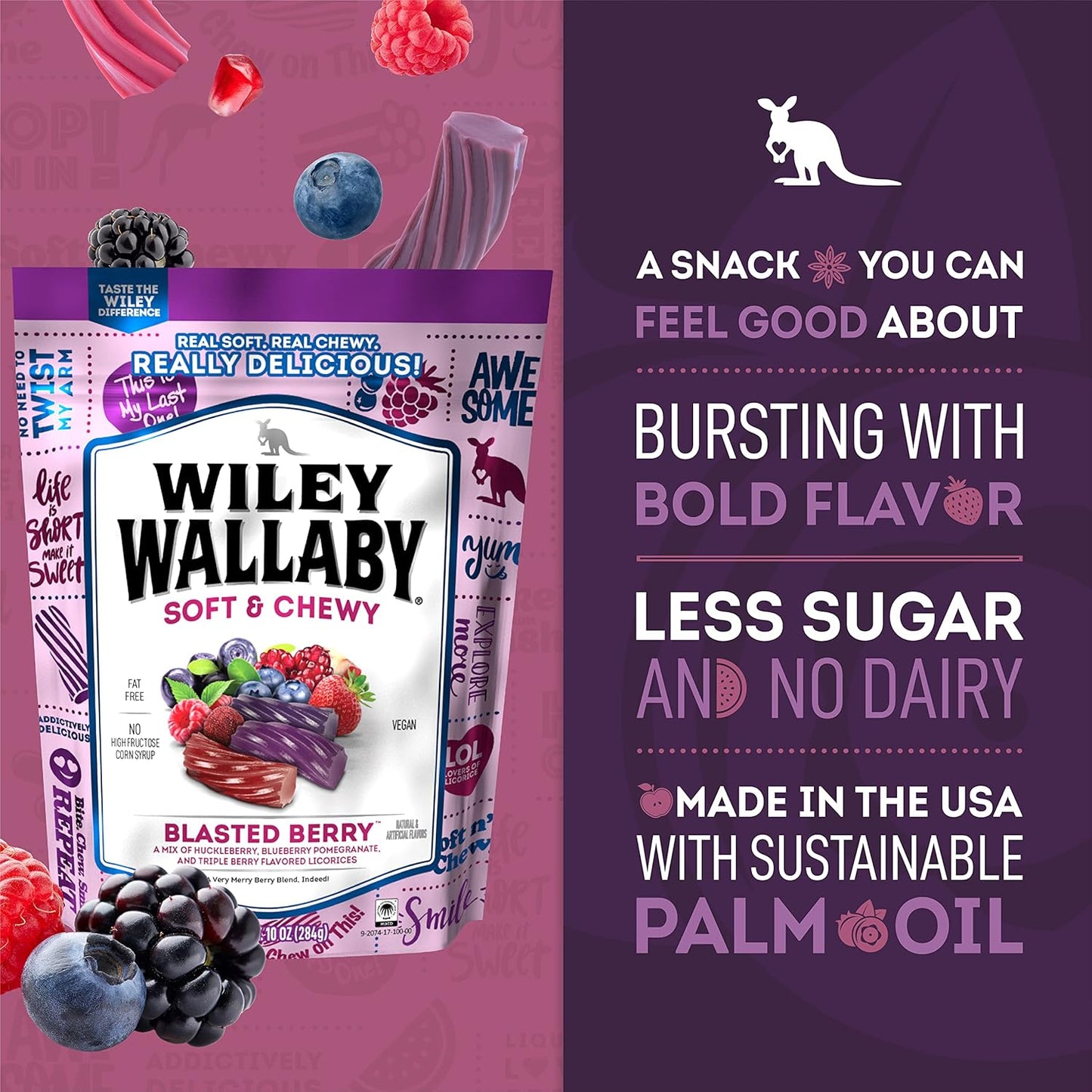 reduced sugar content compared to standard licorice