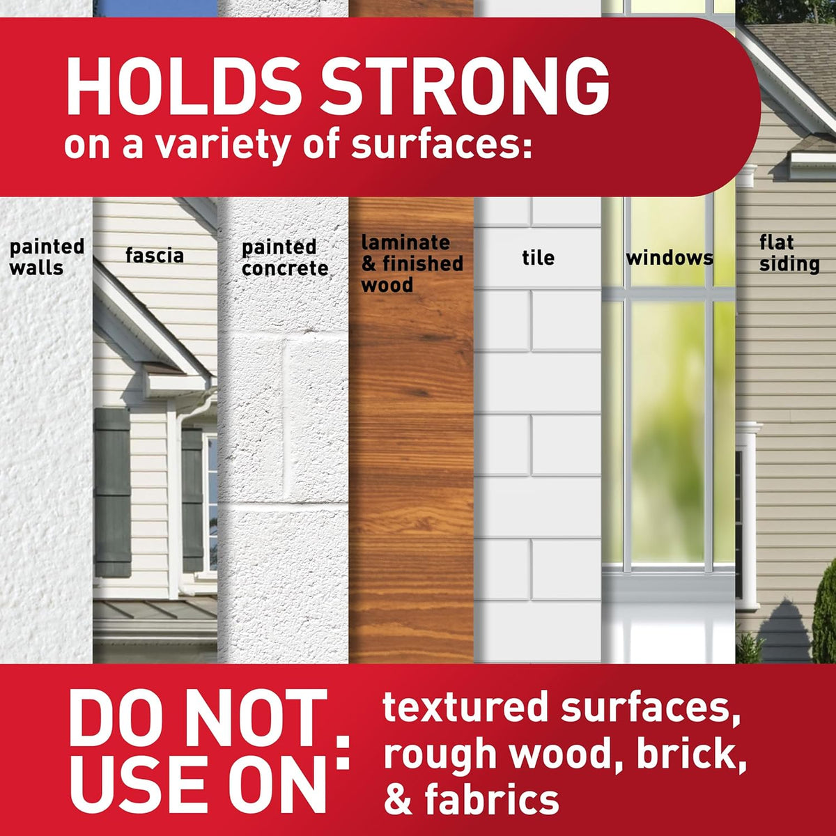 refillable design works with standard small command replacement strips for repeated reuse
