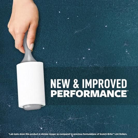 refillable handle compatible with scotch-brite lint roller refills