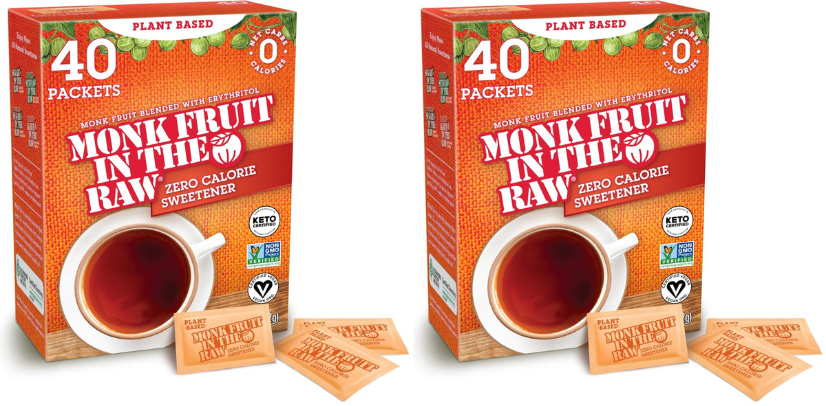 Regular Monk Fruit Packets - 1.12 Ounce (Pack of 2)