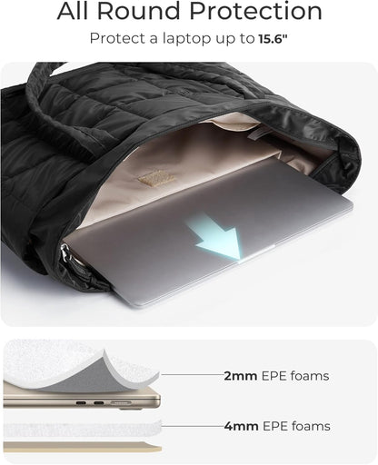 reinforced structured base to keep the bag upright when set down on office or gym floors