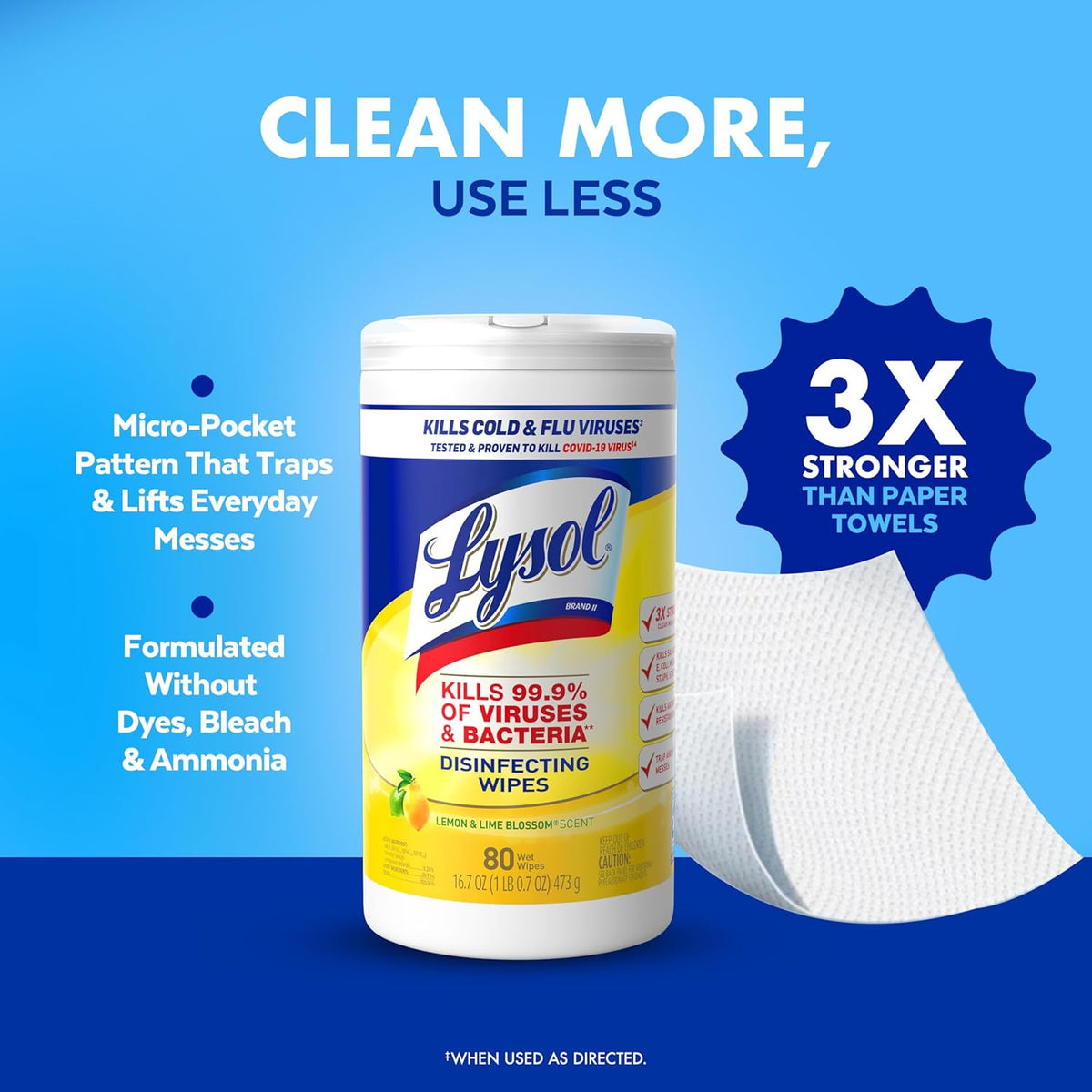 removes allergens including pet dander, dust mites, and pollen