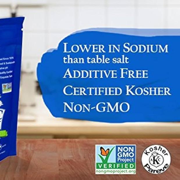 resealable bag packaging in 5 size variants from 8 oz single pack to 80 oz bulk