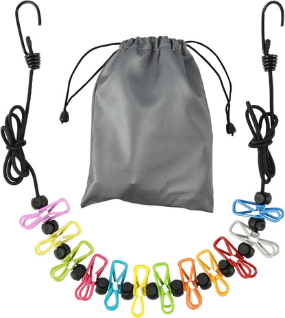 retractable polyester rope stretching from 10 to 12 feet