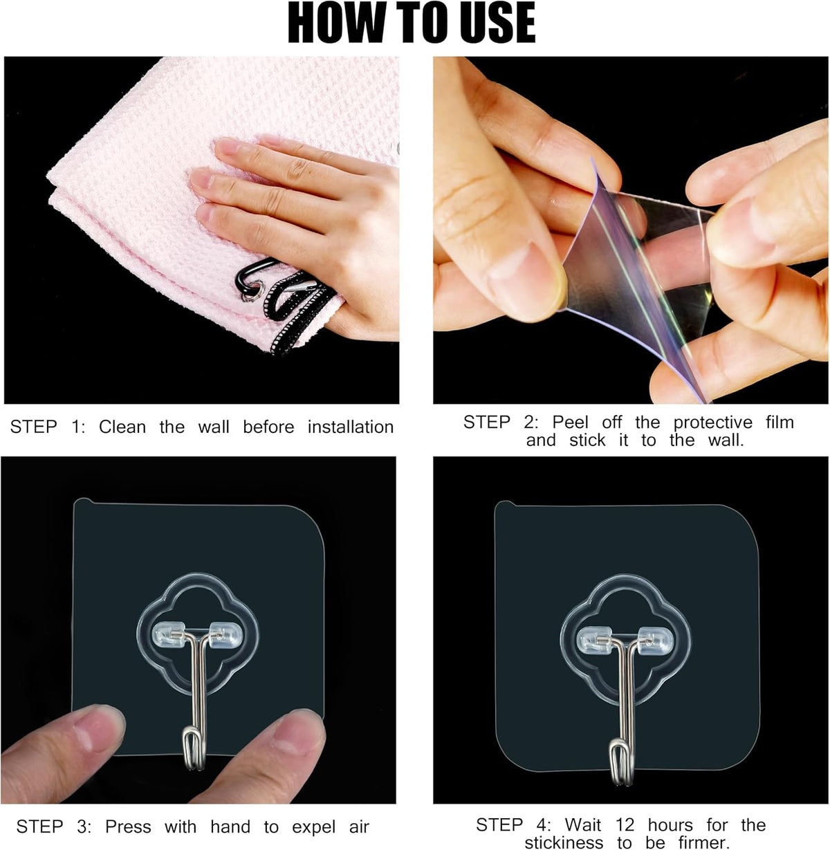 reusable adhesive activated by hair-dryer heat removal