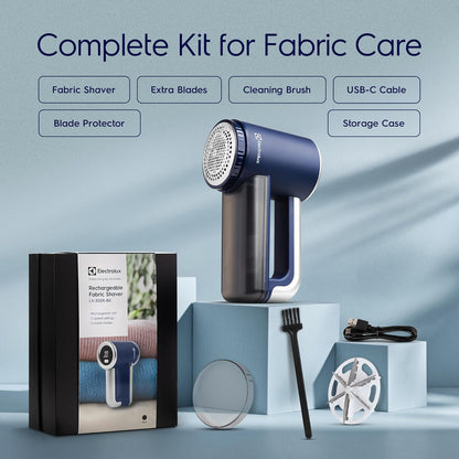 reusable storage box, cleaning brush, and protective blade cover