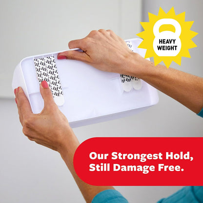reusable system compatible with command replacement strips for repositioning