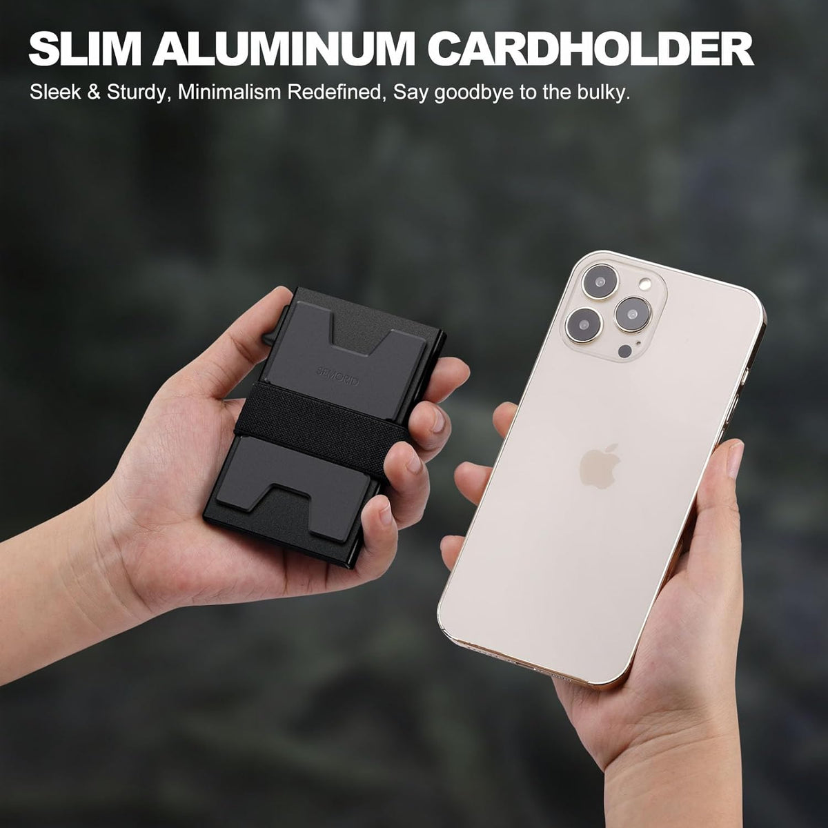 rfid blocking technology integrated into the metal shell to block wireless signals