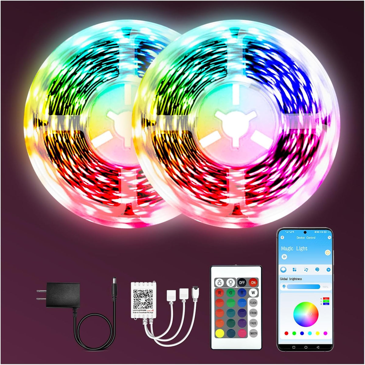 rgb color changing with 16 million colors and multiple dynamic effects