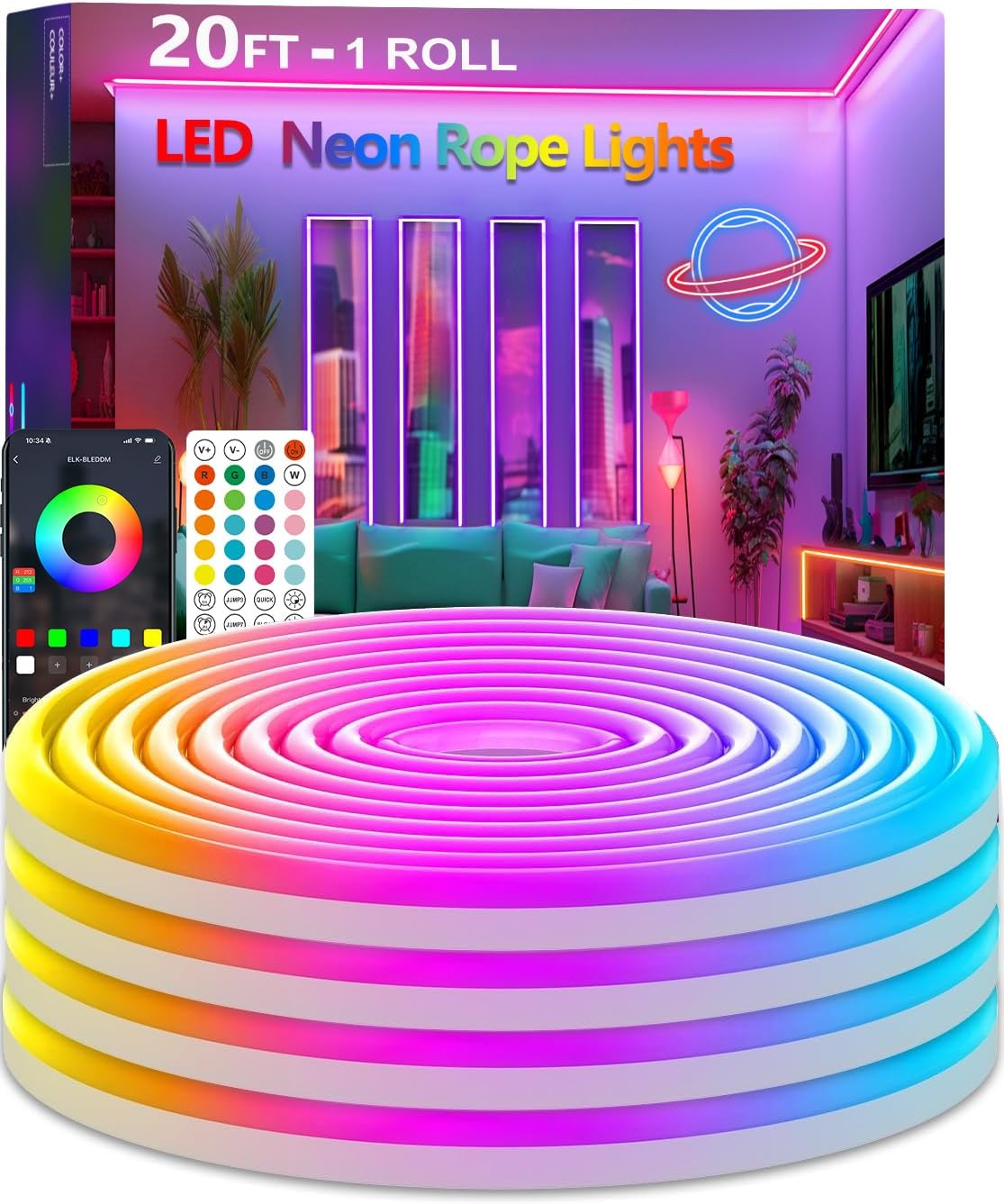 rgb multi-color leds with 150 light sources per strip