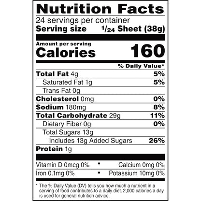 Rice Krispies Treats Pre-Made Sheet – Fun DIY Gift Base for Kids' Birthday Party Hosts, 32oz