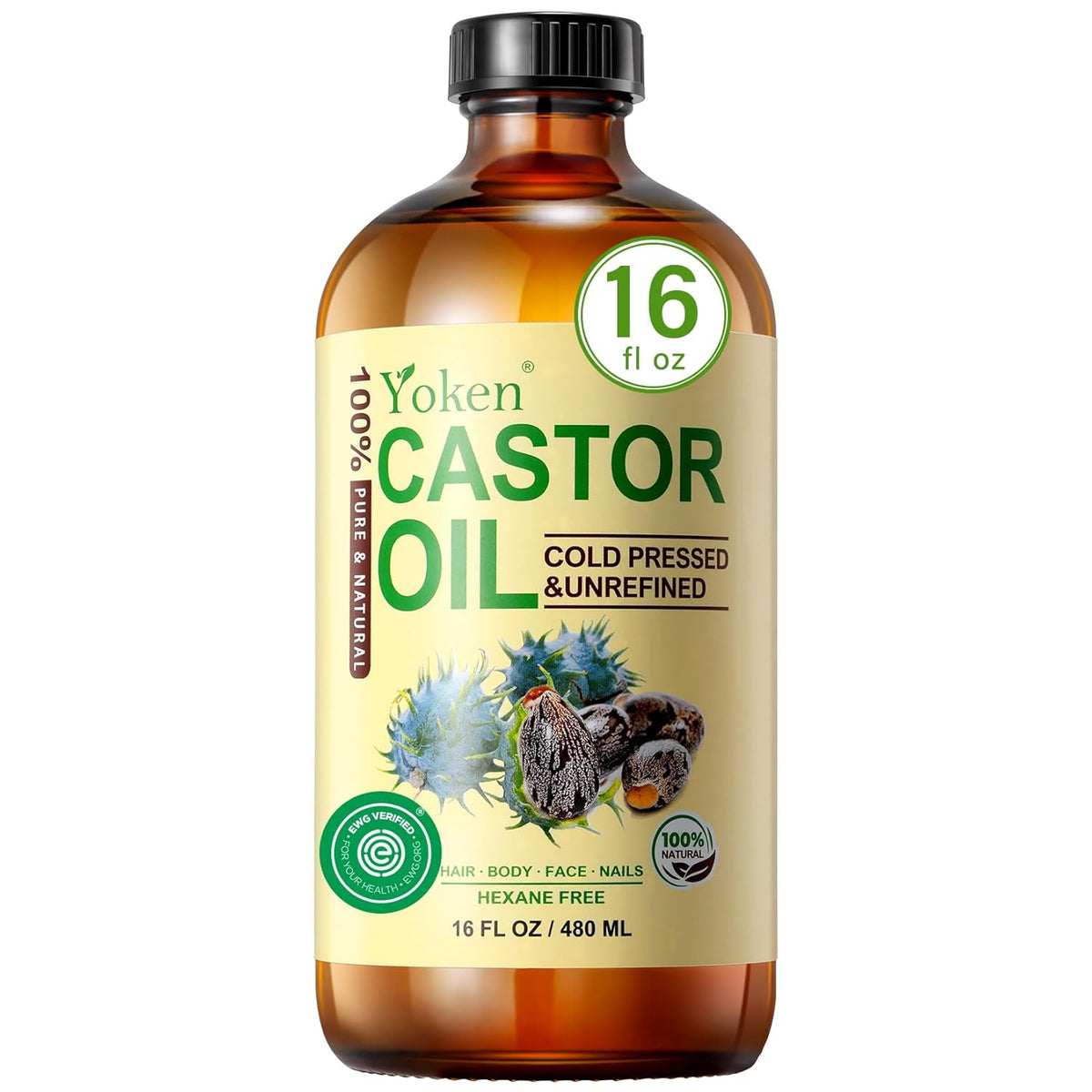 rich ricinoleic acid content for deep skin penetration and hair shaft nourishment