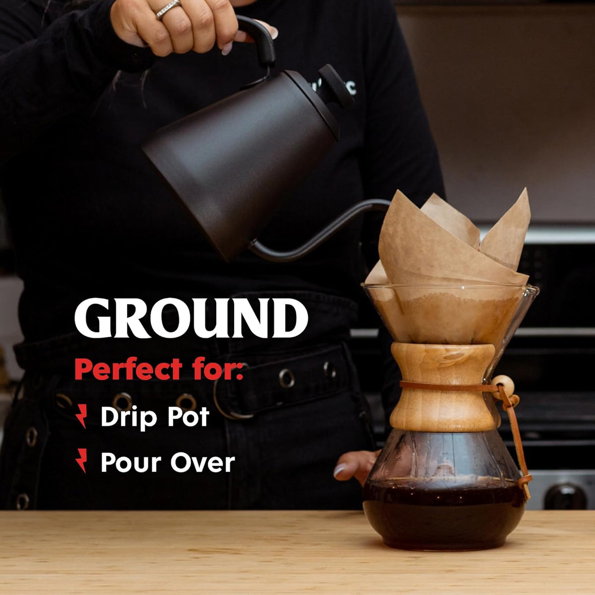 roast-level range across the line: light, medium, dark, and espresso roasts