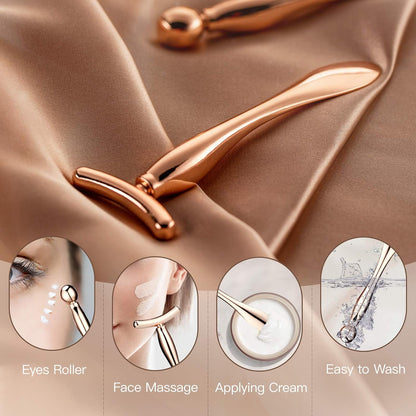 rolling and tapping massage therapy technique for under-eye and brow area
