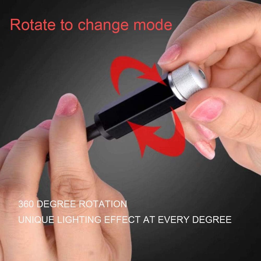 rotating head delivering multiple star projection patterns