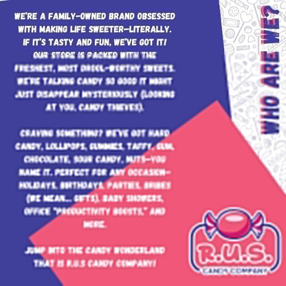RUS Candy Company Peach Ring Gummies 8 oz Resealable Bag – Guilt-Free Chewy Candy for Your Self-Care Snack Ritual