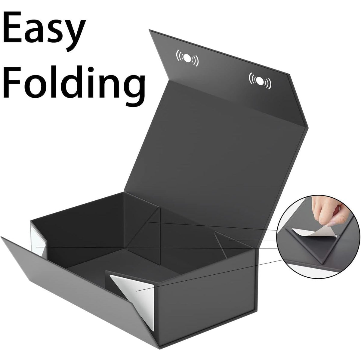 RYDDOY Luxury Collapsible Gift Box with Ribbon – Designer-Style Presentation Box for Holiday and Special Occasion Gifting