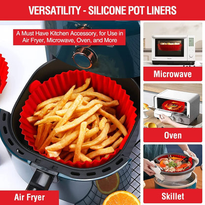 SafeHome Air Fryer Liners Set – Calm, No-Mess Cooking Accessory for Mindful Home Chefs