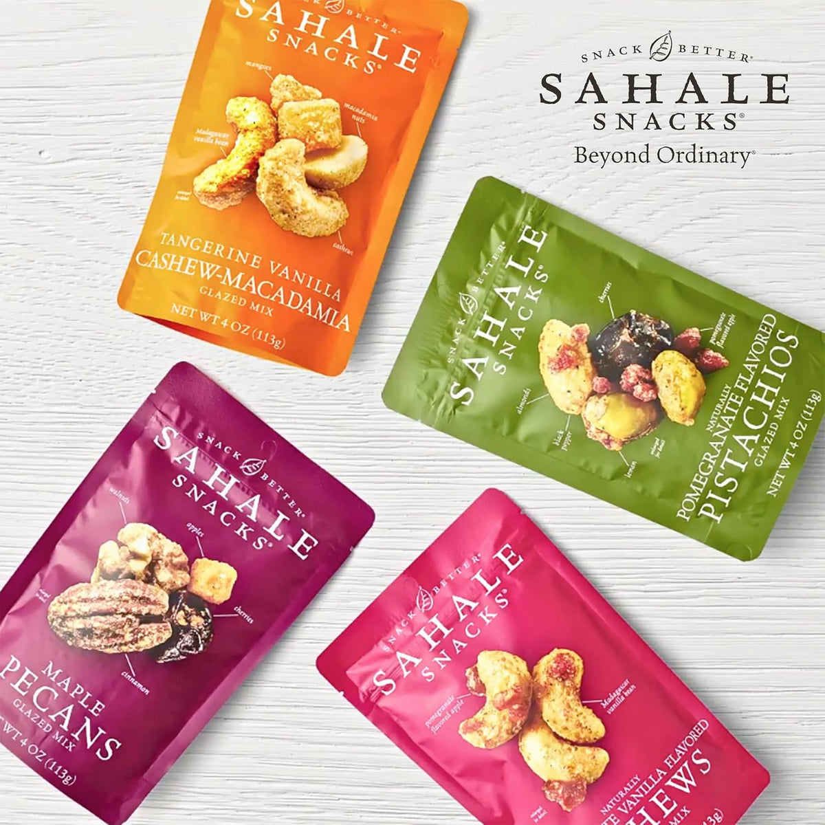 Sahale Snacks Mango Tango Almond Trail Mix – Better-for-You Desk Snack with Clean Ingredients, 8 oz Resealable Pouch
