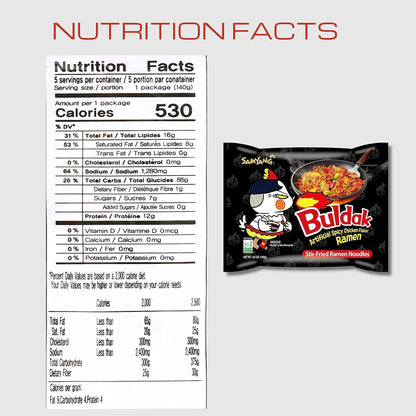 Samyang Buldak Hot Chicken Ramen – Late Night Study Fuel for College Students on Deadline, Fast Cook Halal Korean Noodle 5 Pack