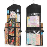 EXLIFBAG 10-Pocket Organizer – Color-Matched Wrapping Paper Storage in Grey, White, and Black