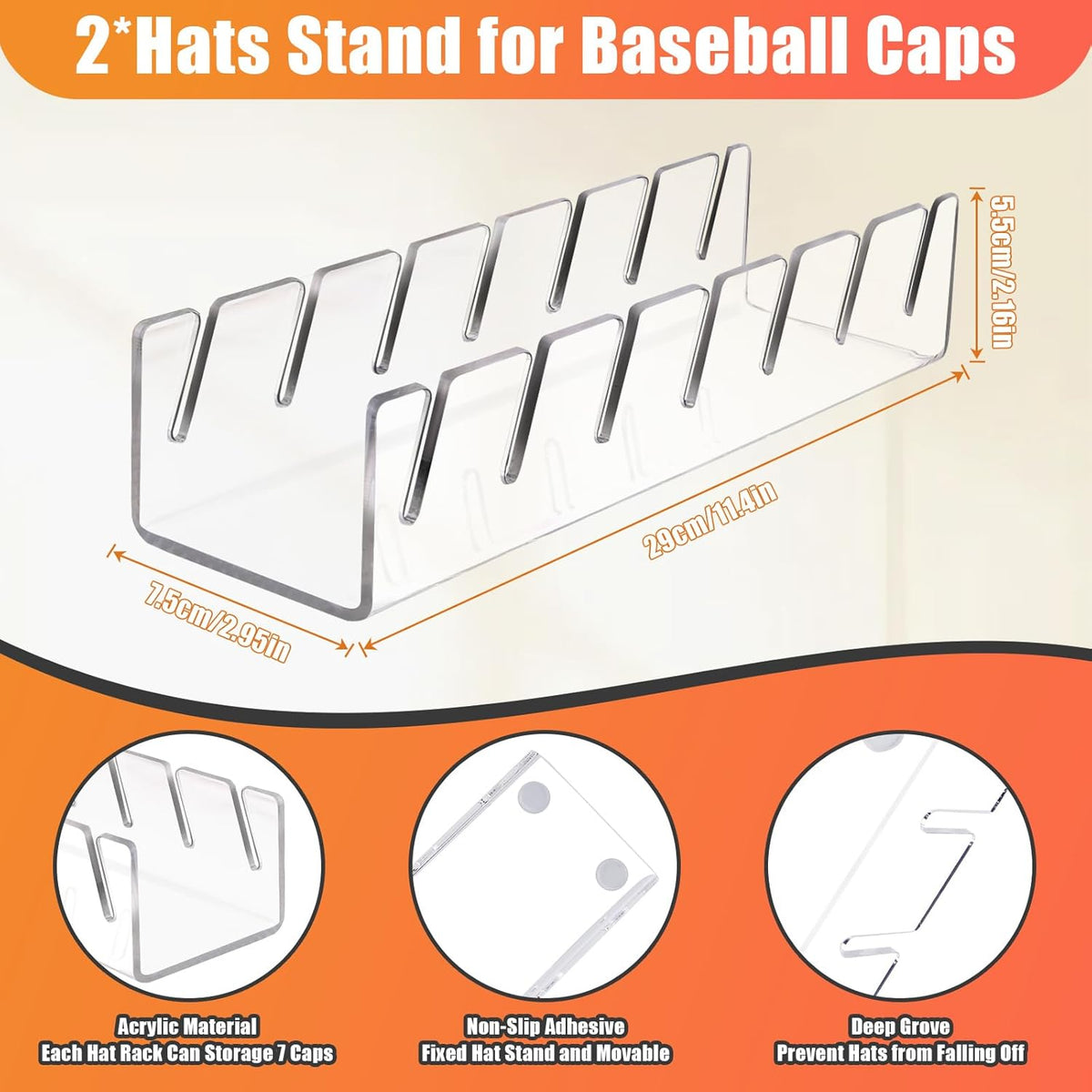 SarfYounG Transparent Cap Display – Organized Entryway Station for a Smoother Commute
