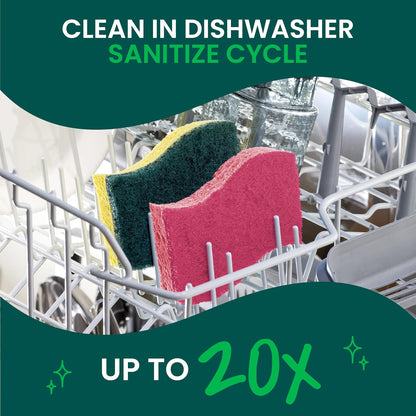 Scotch-Brite Delicate Clean Scrub Sponge – One Sponge for Every Surface in a Clutter-Free Kitchen