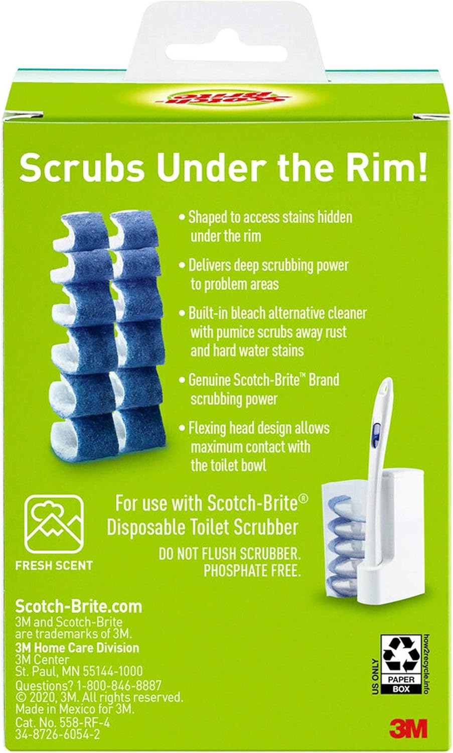 Scotch-Brite Disposable Toilet Scrubber Refills – Spa-Clean Guest Bathroom Prep for Worry-Free Hosting
