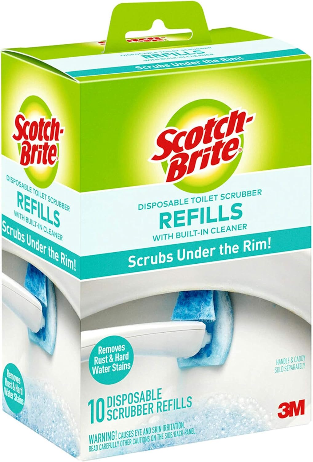 Scotch-Brite Disposable Toilet Scrubber Refills – Spa-Clean Guest Bathroom Prep for Worry-Free Hosting