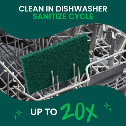 Scotch-Brite Heavy Duty Scouring Pad 8 Pack – Non-Toxic Reusable Scrubber for a Cleaner, Healthier Home