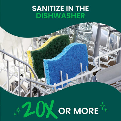 Scotch-Brite Heavy Duty Scrub Sponge – Chemical-Free Cleaning Sponge for Families Wanting Safer Kitchen Hygiene