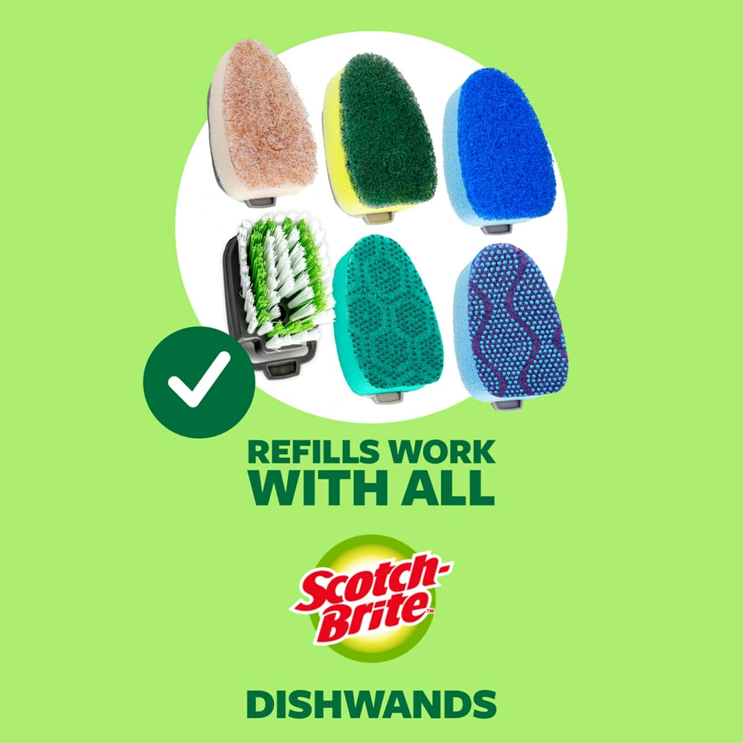 Scotch-Brite Non-Scratch Dishwand – Comfort-First Dishwashing for Sensitive Hands