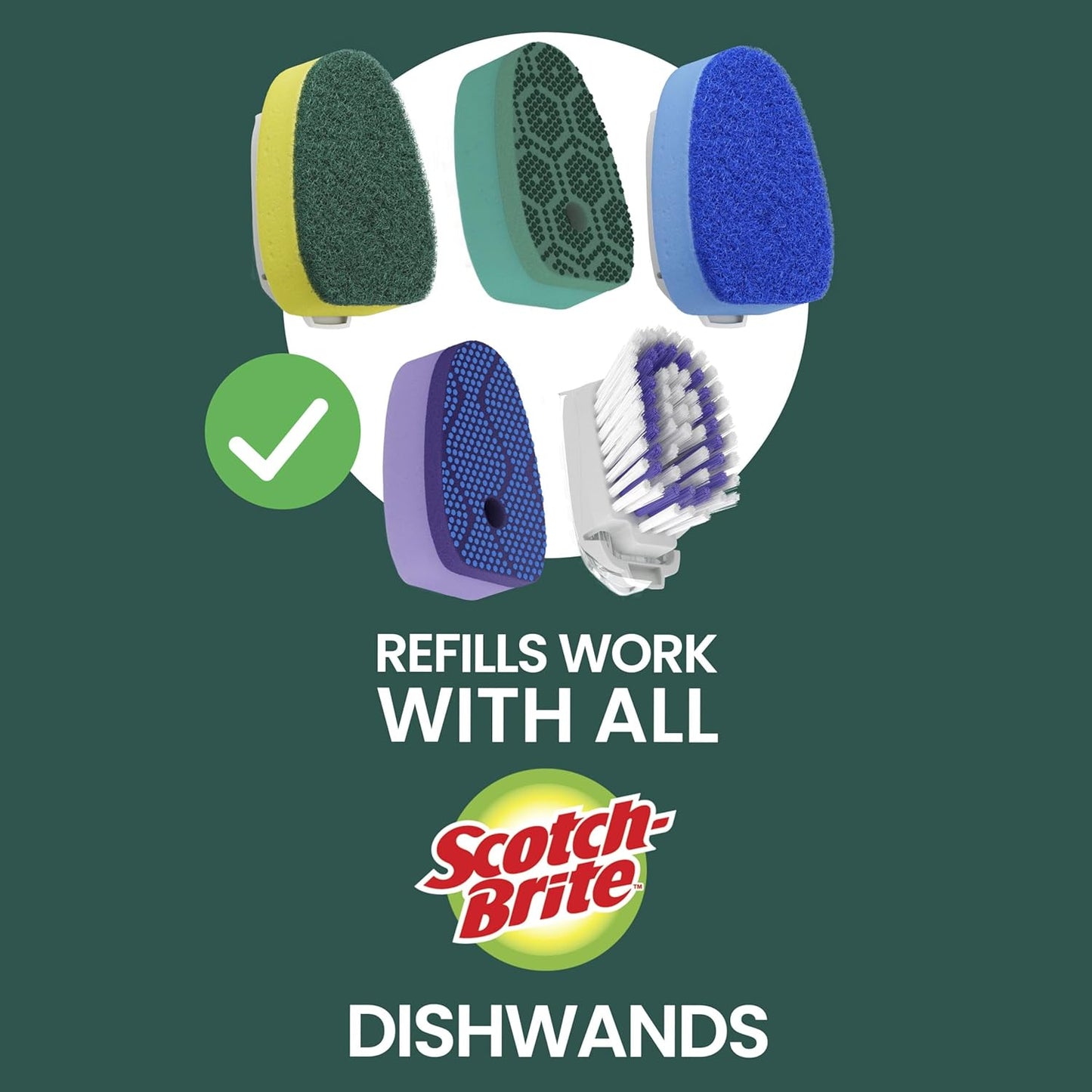 Scotch-Brite Non-Scratch Dishwand – Comfort-First Dishwashing for Sensitive Hands