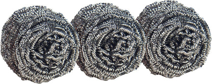 Scotch-Brite Stainless Steel Scrubbers in Neutral Silver, Streamlined Scouring Pads for a Clutter-Free Sink 16 Pack
