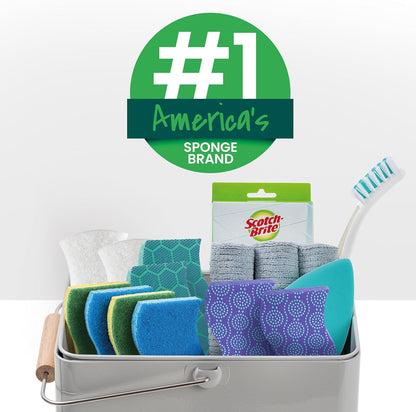 Scotch-Brite Zero Scratch Scrub Sponge – Bulk 45 Pack Dish Sponges for Efficient Household Stocking, Nonstick Safe Kitchen Scrubbers