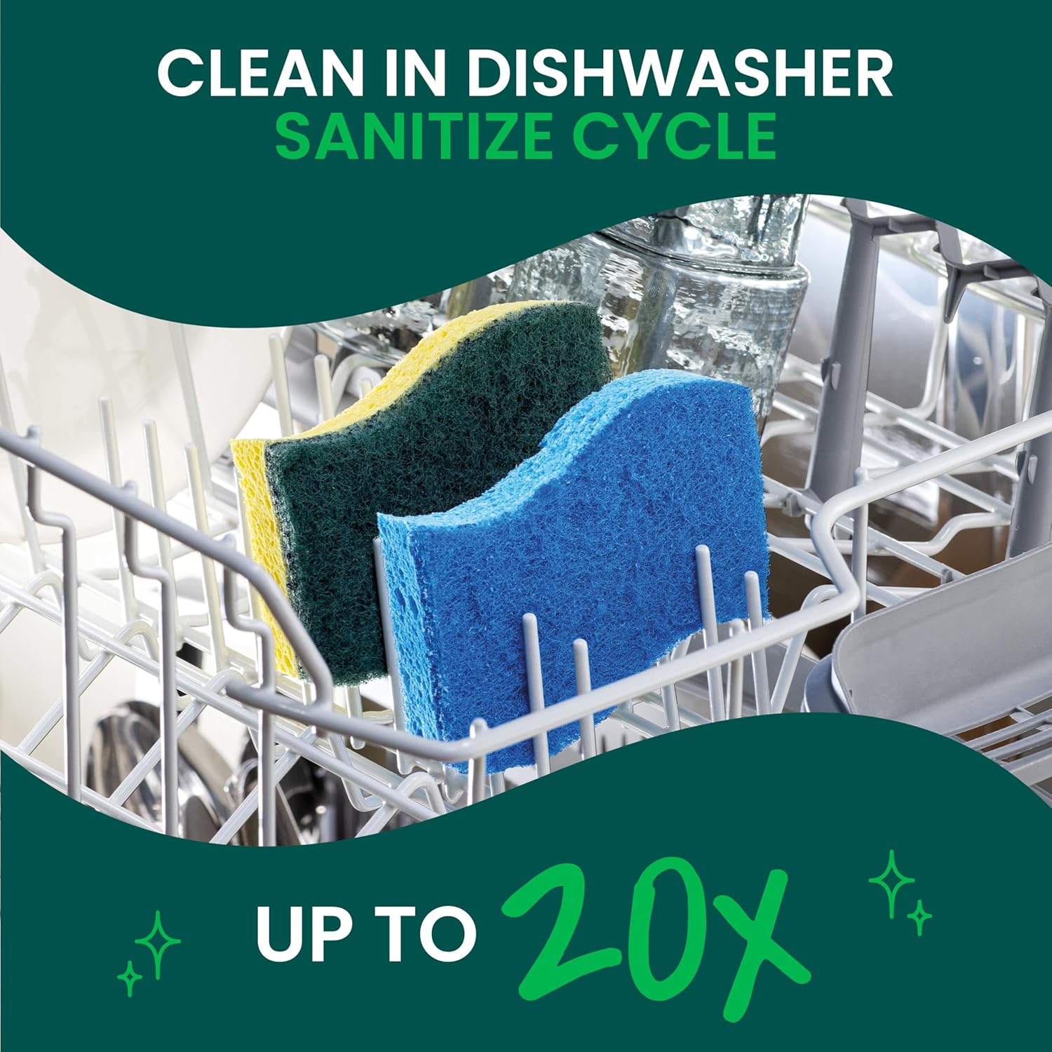 Scotch-Brite Zero Scratch Scrub Sponge – Effortless Daily Dish Washing for Mindful Home Cooks