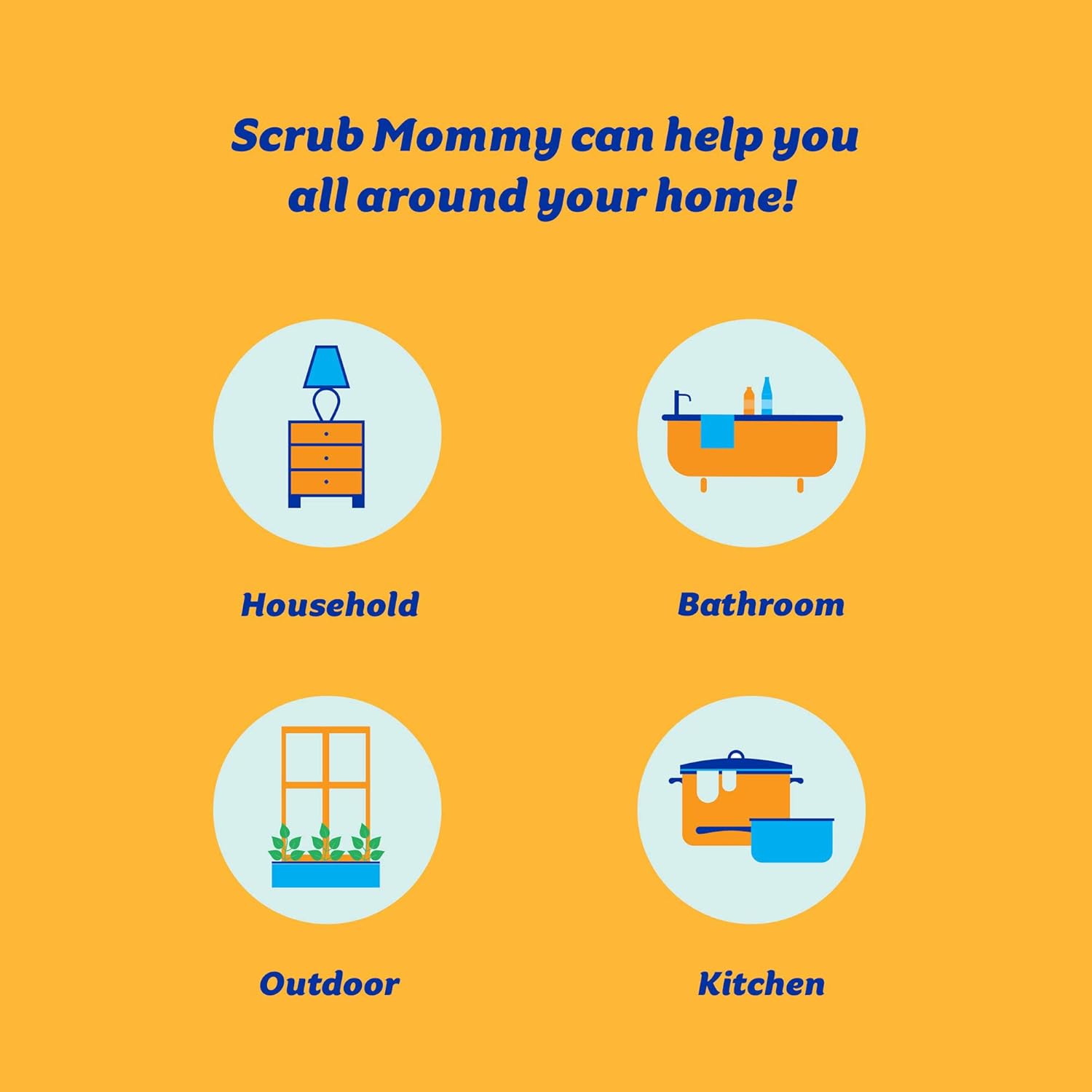 Scrub Daddy Scrub Mommy Sponge – One-Tool Minimalist Kitchen Sink Upgrade, Replaces Three Cleaning Clutter Items