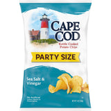 Cape Cod Potato Chips Sea Salt Kettle Chips – 14 oz Travel-Friendly Crunch for Camping and Road Trips