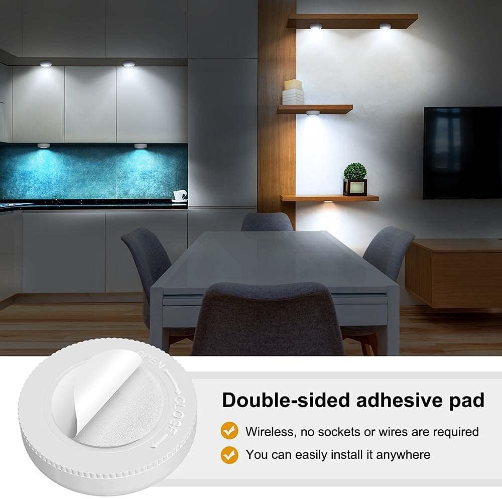 self-adhesive mounting pads compatible with wood, glass, metal, plastic, and walls
