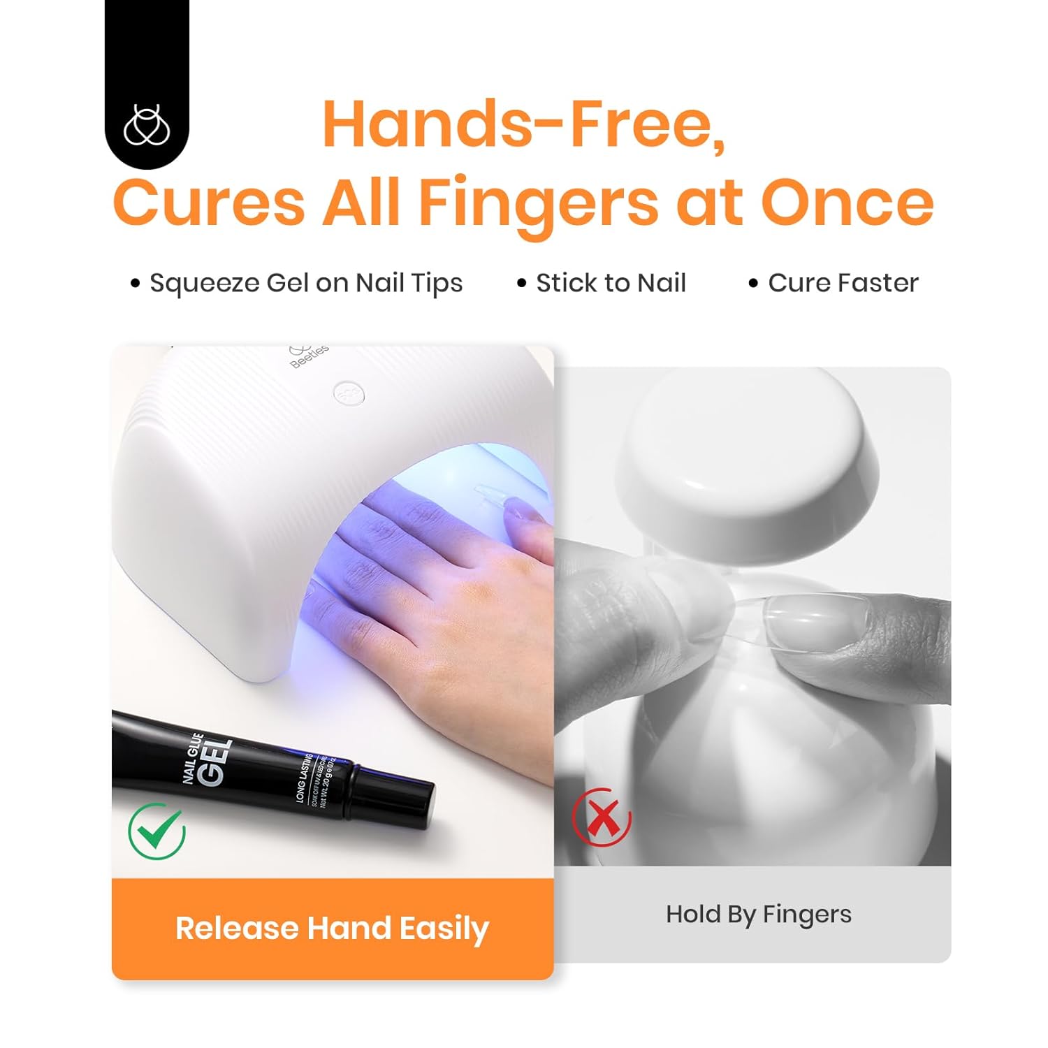 self-leveling filling capability that smooths vertical lines and nail surface depressions