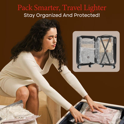 semi-transparent pa+pe material with dual-zipper airtight, tear-resistant seal