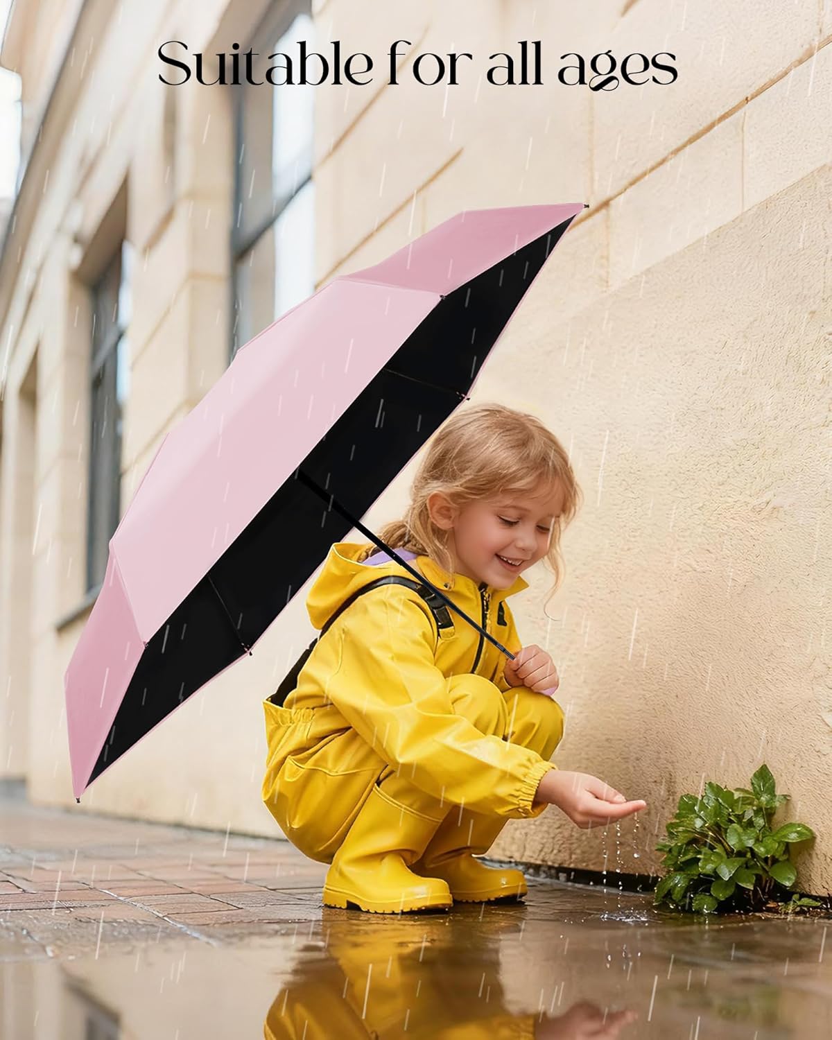 Seniny Mini Travel Umbrella – Travel Day Gift and Personal Accessory, Folding Pocket Umbrella for Sun and Showers