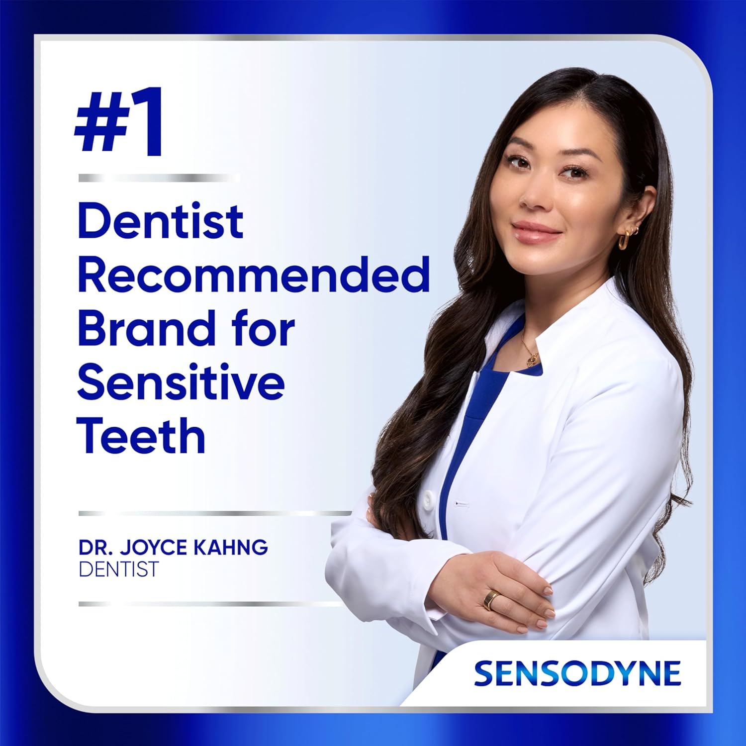 Sensodyne Clinical Repair Whiten & Shine Toothpaste – Self-Care Dental Ritual for Sensitive Teeth, 2.3 oz Daily Mint