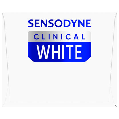 Sensodyne Clinical White Toothpaste – Clean-Formula Whitening for Sensitive Teeth, Minimalist 3-Pack