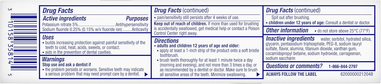 Sensodyne Clinical White Toothpaste – Premium Whitening for Sensitive Teeth, Allure Award-Winner 3-Pack