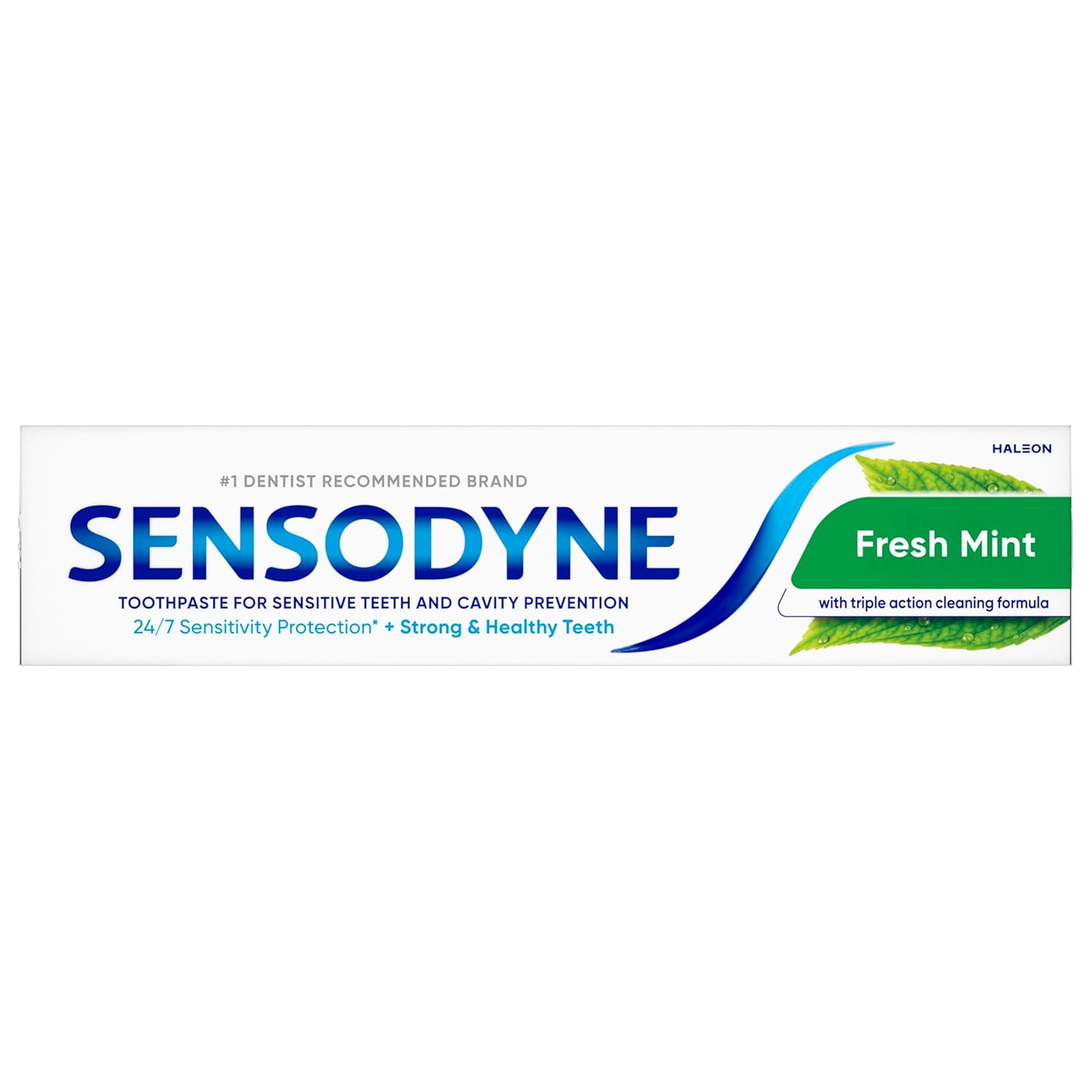 Sensodyne Fresh Mint Sensitive Toothpaste – Daily Self-Care for Sensitive Teeth and Cavity Defense, 4 oz (Pack of 2)