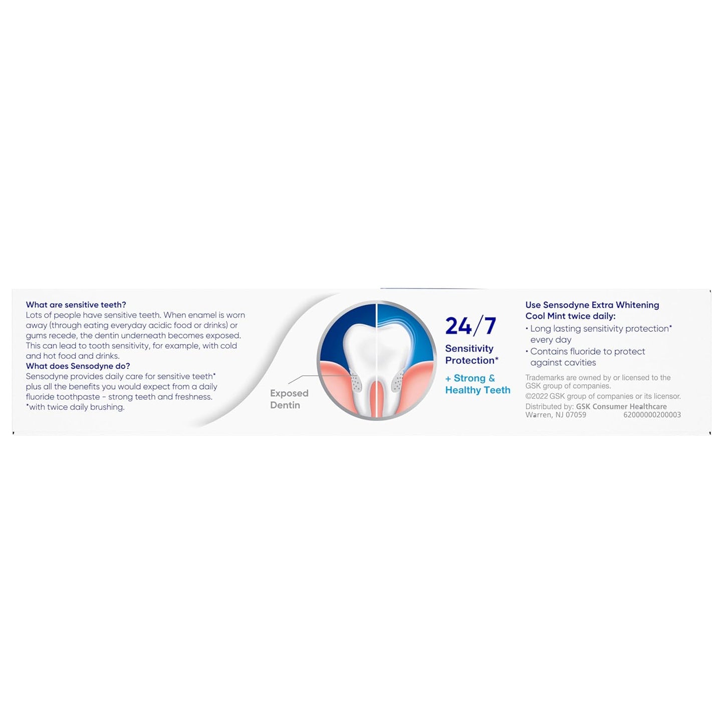 Sensodyne Premium Extra Whitening – Elevated Dental Care for the Discerning Home, Cool Mint, Pack of 4