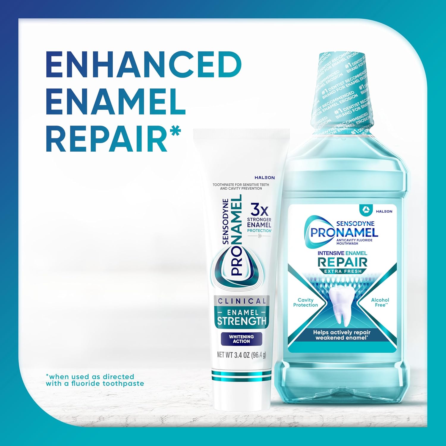 Sensodyne Pronamel Clinical Enamel Strength Toothpaste – Citrus Fresh Mint for a Calming Morning Brushing Ritual